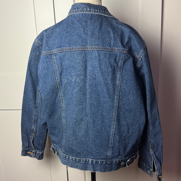 Vintage Bill Blass jeans 100% cotton Jean jacket front pocket medium blue wash - Picture 8 of 11